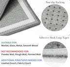 Boho Sisal Cat Scratcher Mat with Hook and Loop Strips (Scratch Protector for Carpet, Sofa, Wall and Furniture), Durable and Shedding-Resistant Surface (Mini 2-Pack, Fishbone)