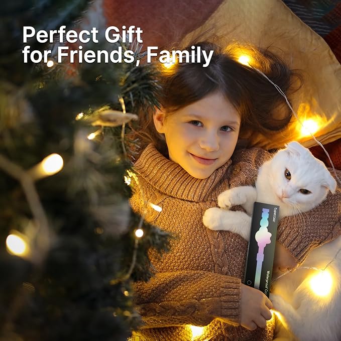 Waterproof Airtag Cat Collar, Breakaway Cat Airtag Collar with Luminous & Reflective Pattern Strap, Lightweight Kitten Collars for Apple Air tag, Hidden Holder for GPS Tracker - Cats, Kittens (9-13")