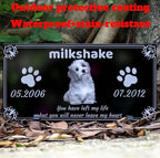 Generic Pet Memorial Stones Black Granite Memorial Garden Stone 12x6 Inches Engraved with Photo Name Date Memorial Stones for Loved Ones Personalized or Dog Cat Pet Memorial Stones, reffes85