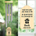 Cat Memorial Gifts, Personalized Cat Memorial Wind Chimes, Pet Memorial Gifts, Pet Loss Gifts, Loss of Cat Sympathy Gift, Bereavement Gifts for Loss of Cat