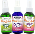 Meowijuana Catnip & Silvervine Spray Trio - 3 oz | High Potency Formula | Natural Formula for Pet Owners & Multi-Cat Households | Enhance Playtime & Relaxation | Perfect for New Cat Owners