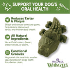Whimzees Wellness Alligator Dog Dental Treats, Natural Chews, Medium Size, (12 Count)