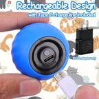 2PCS Interactive Cat Toy Ball with Feather Tails - Speedy Cat Toys for Indoor Cats, Moving Stimulation Smart Cat Toy for Enrichment, Motion Activated Automatic Rolling Toys to Keep Them Busy Blue