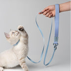 Cat Harness and Leash 2-in-1, Escape Proof Anti-Chocking Harness Adjustable Lighweight Leash for Walking Outoor Training for Kitten Small to Large Cats Puppy, US IDA Bronze Award (Blurple)