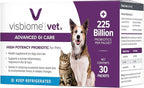 Visbiome® Vet Advanced GI Care High Potency Probiotic for Dogs & Cats – 225B CFU, 8-Strain Formula – Refrigerated, Veterinarian Recommended, Clean Label Certified – 30 Packets