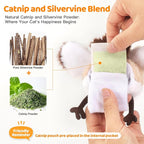 Rechargeable Cat Toys Flapping Bird，Touch-Activated Interactive Toy with Lifelike Chirp for Indoor Cats & Kittens Exercise （Sparrow）