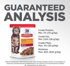 Hill's Science Diet Adult 1-6, Adult 1-6 Premium Nutrition, Wet Cat Food, Chicken Stew, 2.8 oz Pouch, Case of 24