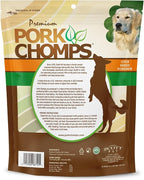Pork Chomps Pressed Pork Skin Dog Chews, 2.5-inch Rings, Real Chicken, 8 Count