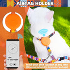 PUPTECK Adjustable Cat Harness and Leash Set Escape Proof Kitten Strap Collar for Walking Travel, Geometry Pattern