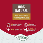 Nature's Logic Beef Lung Dog & Cat Treats - 100% Natural - Single-Ingredient High Protein - No Additives - Dental Care Treat for Dogs & Cats - Grain-Free - Beef Lung Treat, 3.5oz
