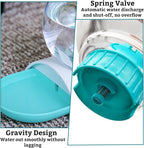 Hamiledyi Automatic Water Dispenser for Cats and Dogs Pet Water Dispenser 2.8 Liter Pet Gravity Water Station Spill-Proof Spherical Waterer Pets Water Bottle for Puppies Kittens Rabbits