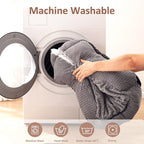 MIXJOY Dog Beds for Medium Large Small Dogs, Rectangle Cave Hooded Blanket Puppy Bed, Luxury Orthopedic Cat Beds for Indoor Cats, Warmth and Machine Washable (25 inches, Grey)