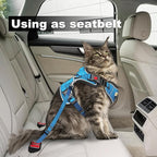 Cat Harness and Leash for Walking, Retractable Cat Harnesses and Leash Set Escape Proof, Breathable Soft Kitten Small Large Harness for Travel Training and Walking, Blue, XXS