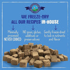Freeze Dried Raw Dog Food, Chicken Recipe, All Natural, No Synthetics, Made in USA with Goat's Milk & Organic Produce, High Protein, Complete Meal (48oz)