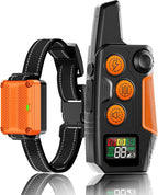 Dog Shock Collar with Remote Control 3300FT Range IPX7 Waterproof Rechargeable E Collar for Dogs Training 3 Modes for 5-120lbs Small Medium Large Dogs