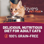 Dave's Pet Food Grain Free Wet Cat Food Gravy (Tuna & Shrimp Dinner in Gravy), Naturally Healthy Canned, Added Vitamins, 5.5 oz Cans (24 Pack)