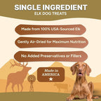 Gaines Family Farmstead Elk Chips for Dogs – 4 oz, Natural Single-Ingredient Dog Treats, High-Protein Rawhide-Free Chews, Healthy Grain-Free Snacks, Made in USA