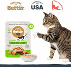 Because it's Better Pate Complete Meal, Chicken Recipe, 2.6 oz Pouches, Wet Cat Food, 12 Count