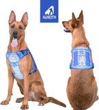 AUROTH Tactical Dog Harness for Large Dogs No Pull Adjustable Pet Harness Reflective K17 Working Training Easy Control Pet Vest Military Service Dog Harnesses