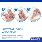 INABA Twin Packs for Cats, Side Dish/Topper Pouch, 1.4 Ounces per Serving, 16 Servings, Tuna & Chicken Recipe in Tuna Broth