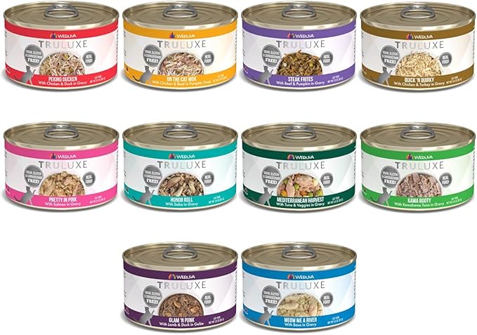 Weruva Truluxe Grain-Free Canned Cat Food Variety Pack – 24 Pack of 3oz Cans
