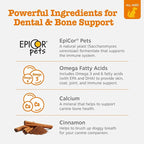 Zesty Paws Dental Bones - Fights Tartar & Plaque - Gum, Teeth & Bone Health - Cinnamon for Dog Breath - Immune, Joint, Gut, Skin & Coat Support - Omega 3 EPA & DHA and Calcium - Small Dogs - 28 ct