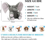 3-Layered Stuffed Dog Toys for Medium Large Dogs, Large Plush Squeaky Dog Toys to Keep Them Busy for Small Medium Large Breed, Cute Animals Puppy Teething Chew Toys - Elephant L