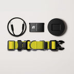 Fi Series 3+ Smart Dog Collar - GPS Dog Tracker and Activity & Fitness Monitor, Waterproof, LED Light, Escape Alerts, Nationwide Coverage [Free 6 Month Membership] (Yellow, Large)