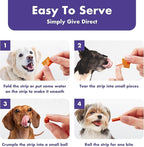 NeLM Supplements & Vitamins for Dogs - Mouth Dissolving Strips - Multivitamin, Eye, Hip & Joints, Gut, Dental Support - Pet Health Supplies - 30 Stips(Pack of 1) (30 Strips (Pack of 1), Eye Support)