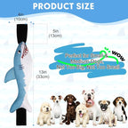 BINGPET Squeaky Dog Toys with Handles for Interactive, Tug of War Puppy Shark Toys to Keep Small Medium Dogs Busy，Puppy Training