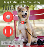 Airtag Holder for Dog Collar, Cibaabo Silicone Air Tag Case Cover Compatible with Apple Airtags for 0.8-1.2inch Cat Pet Collar Harness Loop