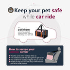 Easy Top Load Large Cat Carrier for Large and Medium Cats, Small Dogs. Easy to get cat in, Carry, Storage, Clean and Escape Proof, Pink