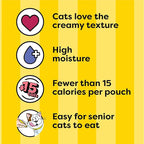 Temptations Creamy Puree Variety Pack of Squeezable Cat Treats, 0.42 oz. Tubes, 24 Count