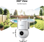 aosu 3K Wired Security Camera Outdoor - Smart 24/7 Recording WiFi Camera for Home Security w/Sound Light Alerts, 360° View, Auto-Tracking, Camara de Seguridad para Casa