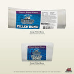Redbarn Filled Dog Bones Peanut Butter, Cheese N' Bacon, Beef, Natural Long-Lasting Dental Treats; Suitable for Aggressive Chewers. Peanut Butter, Large 6" - 15 Bones