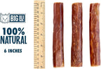 Big Lu - 6-Inch Stuffed Gullet Sticks, 20 Count, Premium Beef Dog Treats, All-Natural, High-Protein, Easily Digestible Chews for Dogs, Supports Dental Health and Joint Mobility