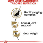 Royal Canin Breed Health Nutrition Dachshund Teckel 8+ Adult Dry Dog Food, 3 lb bag