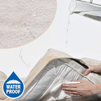 Comfort Expression Large Dog Beds Waterproof Orthopedic Foam Dog Sofa Beds Comfy Pet Bed with Washable Removable Cover & Non-Slip Bottom(Large,Beige)