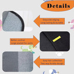 3 PCS Pet Hair Removal Glove for Cats & Dogs, Electrostatic Grooming Gloves for Pet Hair, Reusable Double Sided Static Hair Remover for Couch, Furniture, Carpet & Car Seat