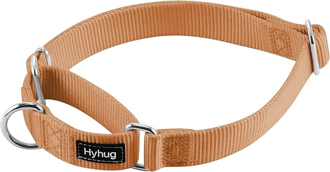 Hyhug Martingale Collar for Dogs Large Pink |Escape - Proof Heavy Duty Nylon Durable No Pull, Ideal for Training & Daily Walks