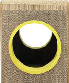 Cat Scratcher Cardboard, Girl with a Pearl Earring Shape Adaptation Spoof Version Cat Scratching House Bed Furniture Protector, Pink