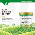 NaturVet – Digestive Enzymes - Plus Probiotics & Prebiotics – Helps Support Diet Change & A Healthy Digestive Tract – for Dogs (Soft Chews, 70 Count)
