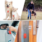 Yinkin 200 Pcs Personalized Military Dog Tags Set Including 100 Pcs Aluminum Blank Dog Tags for Engraving 100 Ball Steel Chain Rectangle Metal Blank Stamping Label for DIY Craft(Red)