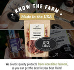 Farm Hounds - Premium Natural Pork Jerky for Dogs - Made from 100% Humanely Raised Pork - Break-to-Size - Great for Training & Treats - No Added Fillers - Made in USA - 3.5 oz - 2 Pack