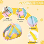 Cat Harness and Leash Set for Walking Escape Proof, Adjustable Kitten Harness Breathable Mesh with Reflective Strips Harness with Flower for Kitty Puppy Bunny Yellow XS