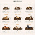 Comfort Expression Small Dog Beds Waterproof Orthopedic Foam Dog Sofa Beds for Small Dogs Comfy Pet Bed with Washable Removable Cover & Non-Slip Bottom(X-Small,Chocolate Brown)
