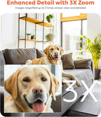 owltron Indoor Security Camera 2K, 2.4GHz WiFi Cameras for Home Security Baby Monitor Camera with Motion/Cry Detection, Pet & Dog Cam with Phone App, Night Vision, 2-Way Audio, Works with Alexa