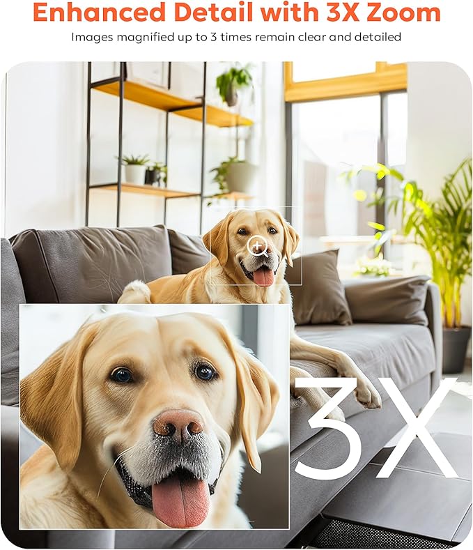 owltron Indoor Security Camera 2K, 2.4GHz WiFi Cameras for Home Security Baby Monitor Camera with Motion/Cry Detection, Pet & Dog Cam with Phone App, Night Vision, 2-Way Audio, Works with Alexa