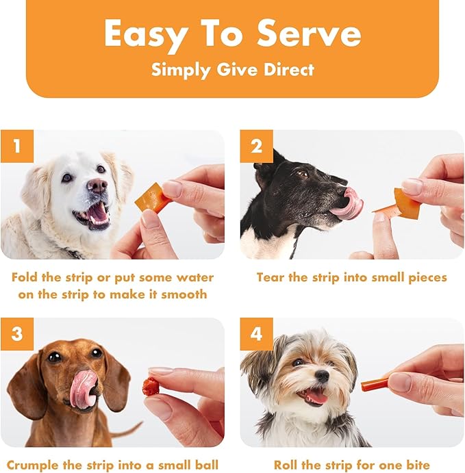 NeLM Supplements & Vitamins for Dogs - Mouth Dissolving Strips - Multivitamin, Eye, Hip & Joints, Gut, Dental Support - Pet Health Supplies - 30 Stips(Pack of 1) (30 Strips (Pack of 1), Multivitamin)