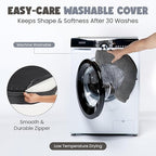 Orthopedic Dog Bed for Large Dogs, Egg Crate Memory Foam Fur Sofa with Comfortable Sides, Soft and Big Dog Couch Bed with Washable Removable Cover and Non-Slip Oval Bottom, 43" Grey